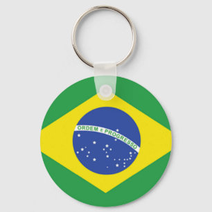 Brasilien-Flagge Schlüsselanhänger