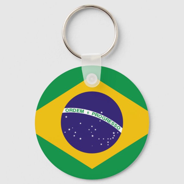 Brasilien-Flagge Schlüsselanhänger (Vorderseite)