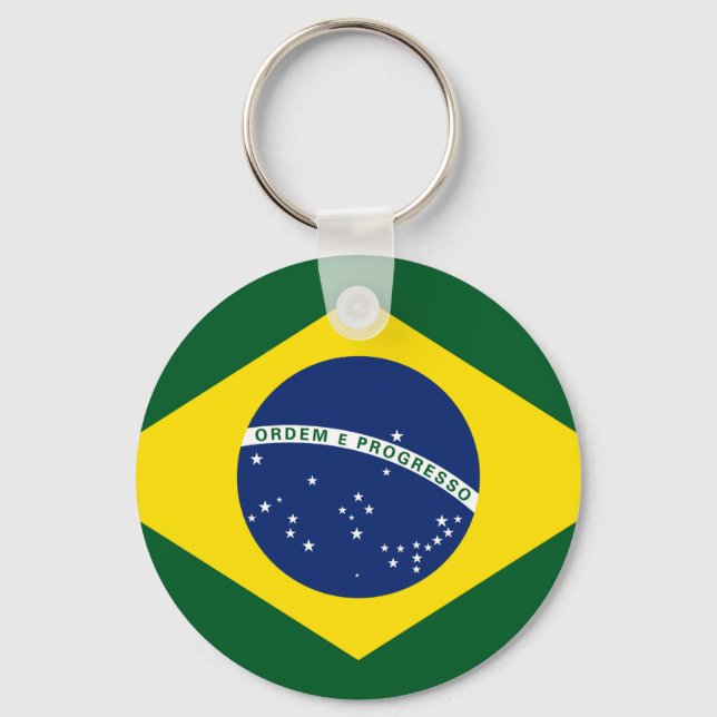 Brasilien-Flagge Schlüsselanhänger (Vorderseite)