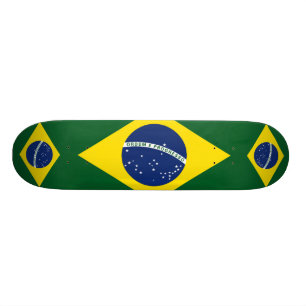 Brasilien-Flagge Skateboard
