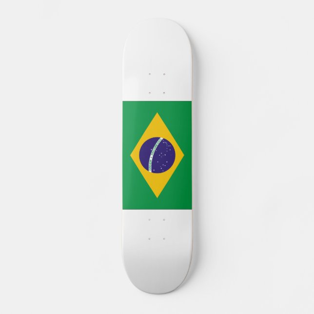 Brasilien-Flagge Skateboard (Vorderseite)