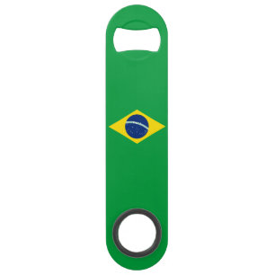 Brasilien Flagge Stainless Steel Flasche Opener Speed Flaschenöffner