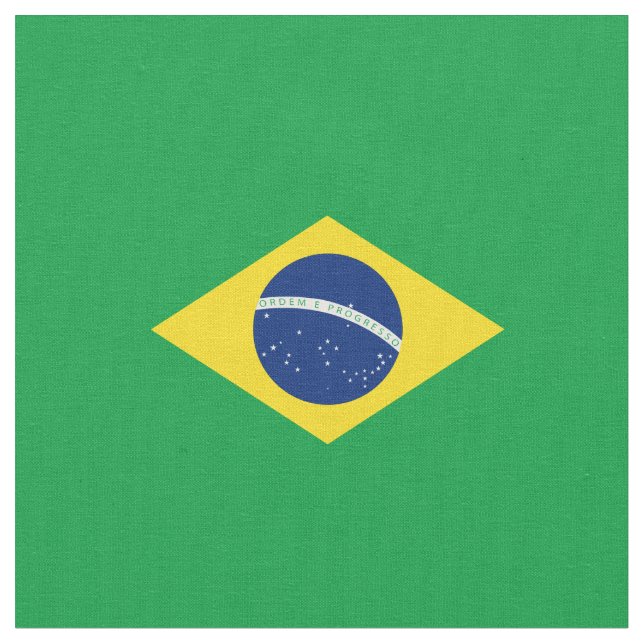 Brasilien-Flagge Stoff (Nahaufnahme)
