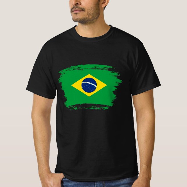 Brasilien-Flagge T-Shirt (Vorderseite)