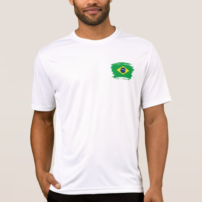 Brasilien-Flagge T-Shirt (Vorderseite)