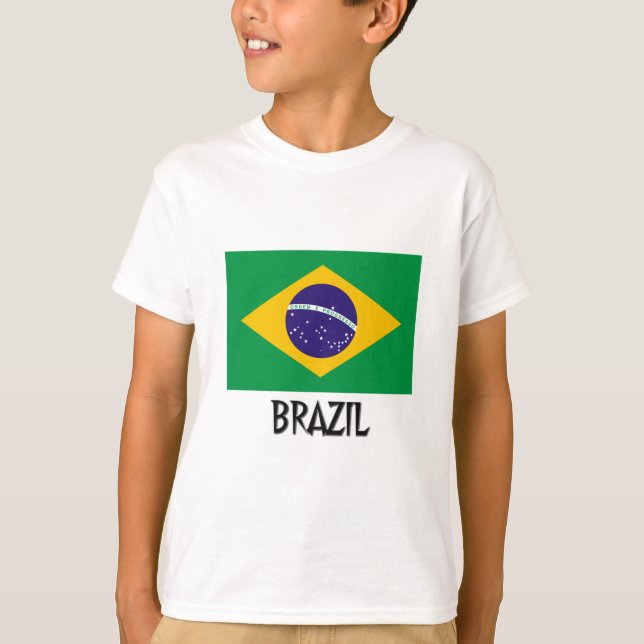 Brasilien-Flagge T-Shirt (Vorderseite)