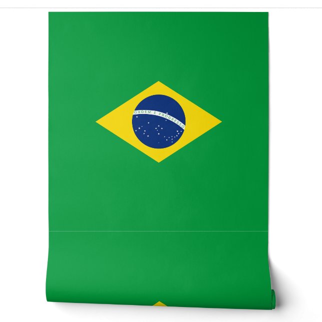 Brasilien-Flagge Tapete (Abrollen)