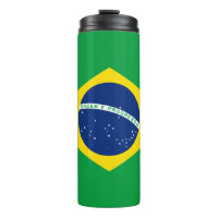 Brasilien Flagge Thermal Tumbler