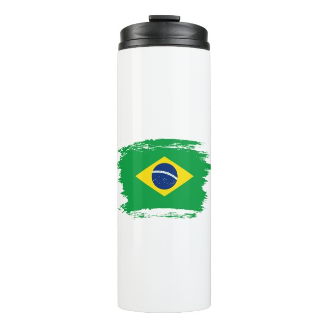 Brasilien-Flagge Thermosbecher (Vorderseite)