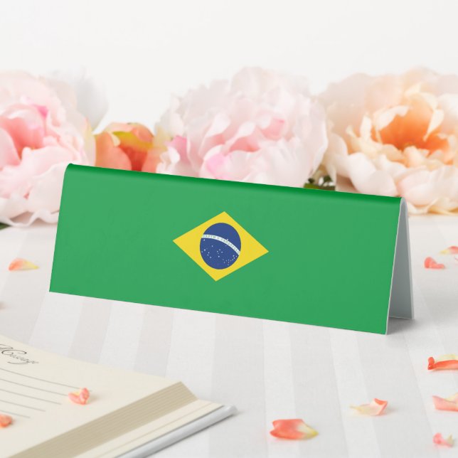 Brasilien-Flagge Tischaufsteller (In Situ (Hochzeit))