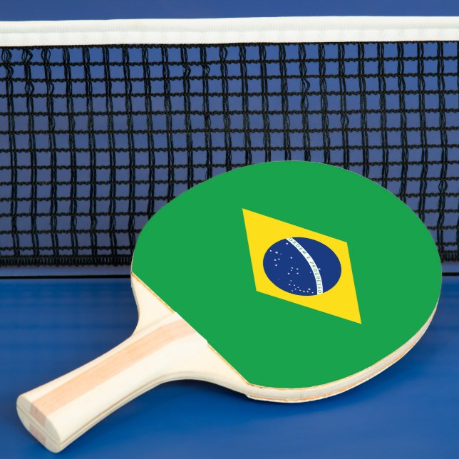 Brasilien-Flagge Tischtennis Schläger (InSitu)