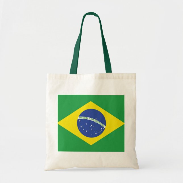 Brasilien-Flagge Tragetasche (Vorne)