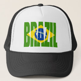 BRASILIEN-Flagge Truckerkappe