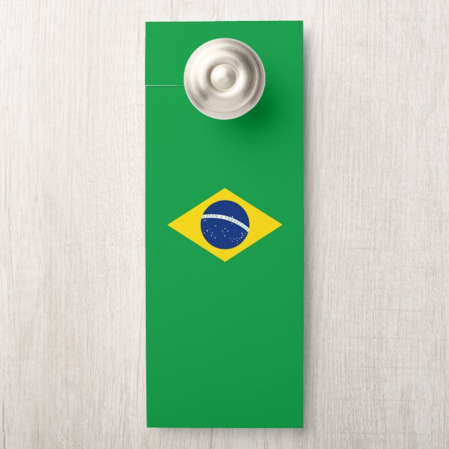 Brasilien-Flagge Türanhänger (Auf Knauf)