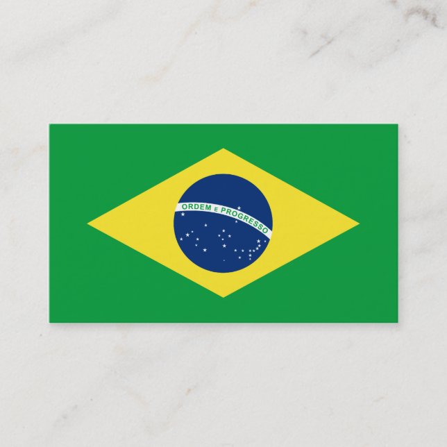 Brasilien-Flagge Visitenkarte (Vorderseite)