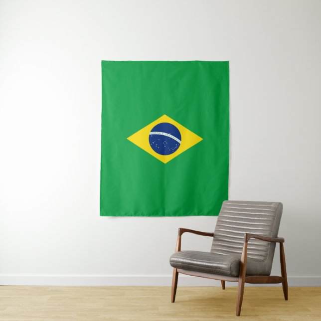 Brasilien-Flagge Wandteppich (Beispiel)
