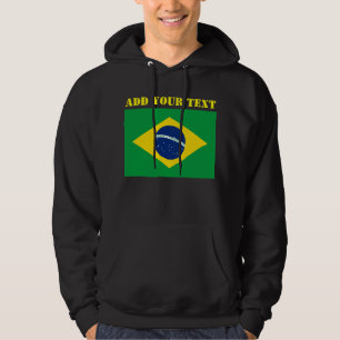 Brasilien-Flagge Weltmeisterschaft 2022 Fußball Hoodie