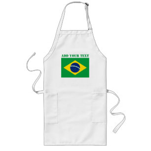 Brasilien-Flagge Weltmeisterschaft 2022 Fußball Lange Schürze