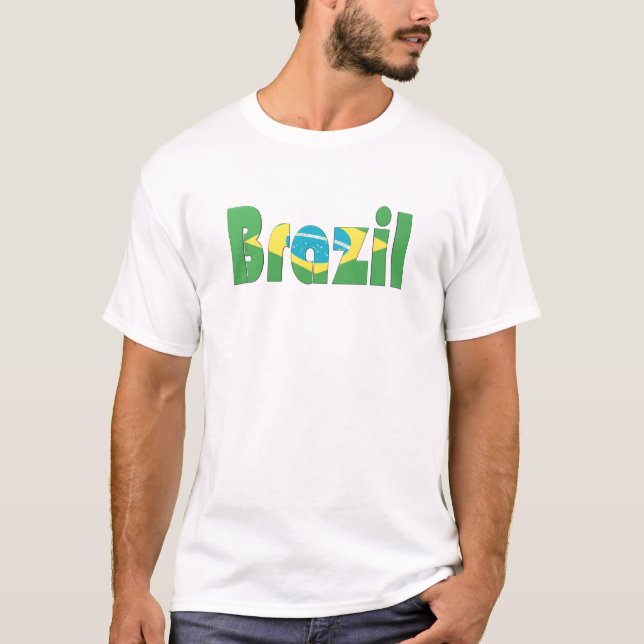 Brasilien-Flaggen-T - Shirt (Vorderseite)