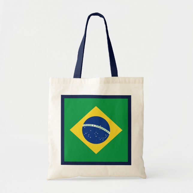 Brasilien-Flaggen-Tasche Tragetasche (Vorne)
