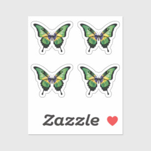 Brasilien Frack Butterfly Flag Aufkleber