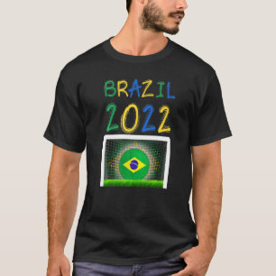 Brasilien Fußball 2022 Brasilianische Flagge Futeb T-Shirt