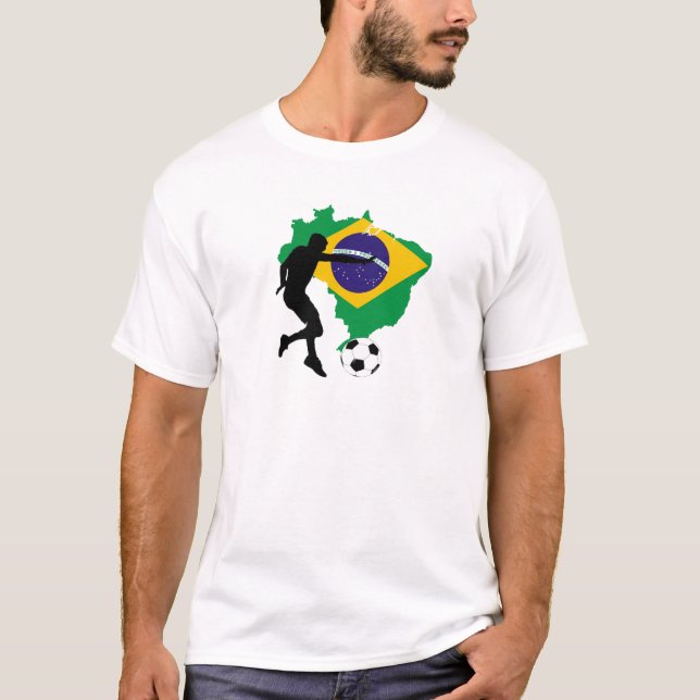 Brasilien-Fußball 5540 T-Shirt (Vorderseite)