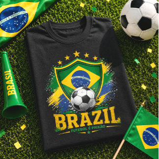 Brasilien Fußball Brasil Fußball Fan Brasilianisch T-Shirt