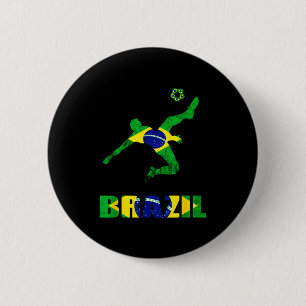 Brasilien Fußball Brasilianischer Fußballspieler D Button