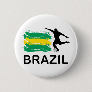 Brasilien-Fußball Button