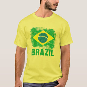 Brasilien Fußball Fußball Brasilianische Flagge T-Shirt