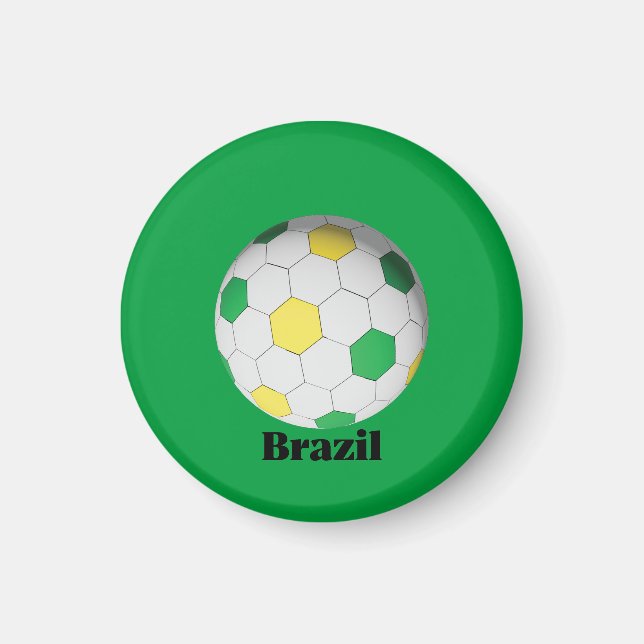 Brasilien Fußball Magnet (Vorne)