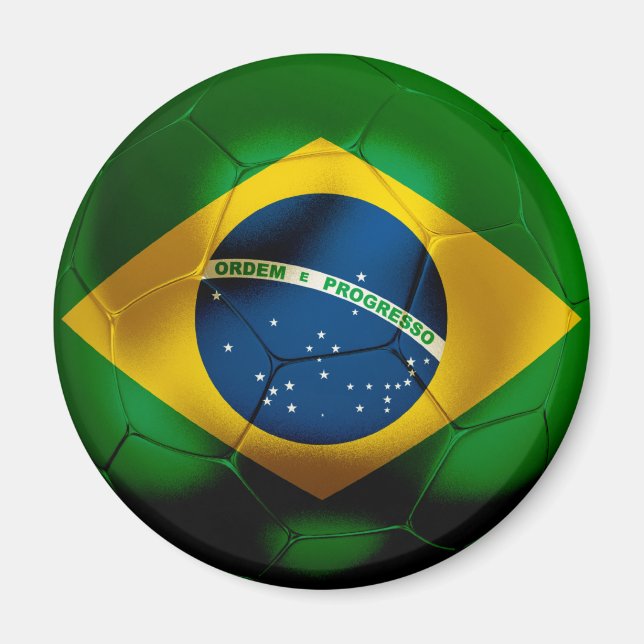 Brasilien Fußball Magnet (Vorne)