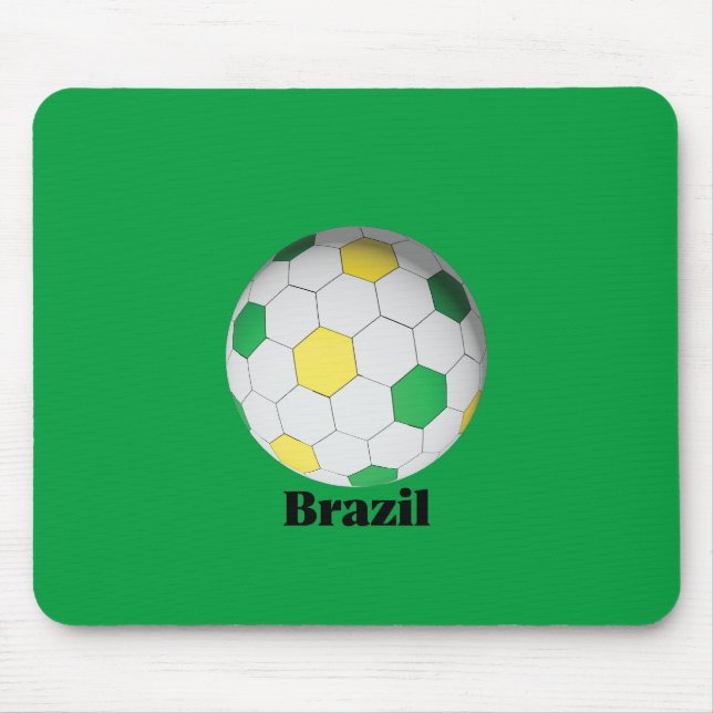 Brasilien Fußball Mousepad (Vorne)