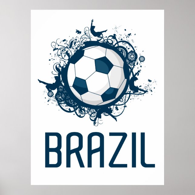 Brasilien Fußball Poster (Vorne)