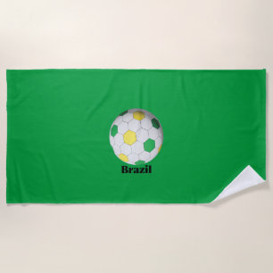 Brasilien Fußball Strandtuch