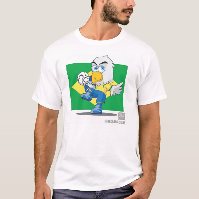 BRASILIEN-FUSSBALL T-Shirt (Vorderseite)