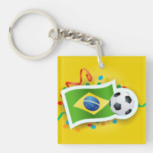 Brasilien, Fußballdesign Schlüsselanhänger