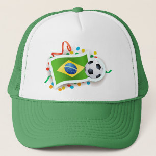 Brasilien, Fußballdesign Truckerkappe