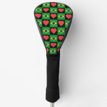 Brasilien Golf Liebe Herz Muster Patriotic Brasili