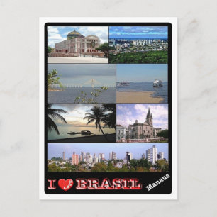 Brasilien - I Liebe - Manaus - Postkarte