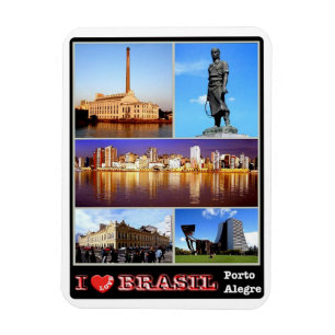 Brasilien - I Liebe - Porto Alegre - Magnet