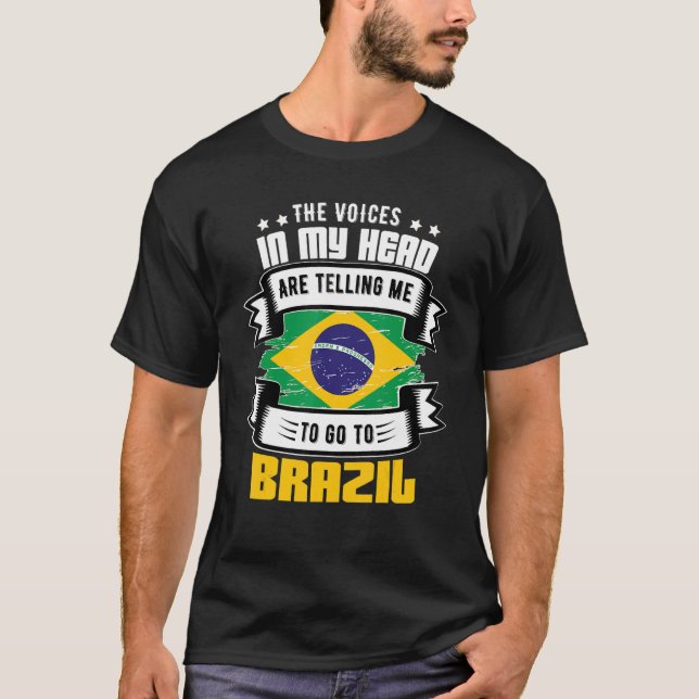 Brasilien in meinem Kopf T-Shirt (Vorderseite)