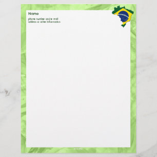 Brasilien-Karte Briefbogen