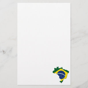 Brasilien-Karte Briefpapier