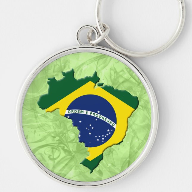 Brasilien-Karte Schlüsselanhänger (Vorne)
