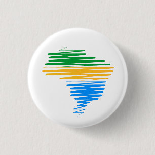 Brasilien kartografiert Grenze mit brasilianischen Button
