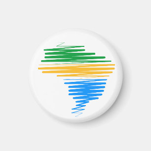 Brasilien kartografiert Grenze mit brasilianischen Magnet