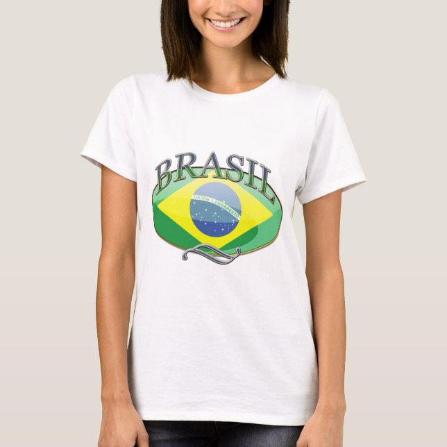 Brasilien-Knopf T-Shirt (Vorderseite)
