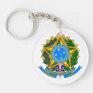 brasilien land wappen symbol emblem stern flagge schlüsselanhänger